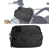Vanlison Motorradtasche, Motorrad Lenkertasche Motorradtasche Vorderlenkertasche Aufbewahrungstasche Gabeln Tasche Satteltasche Moto Zubehör Kompatibel mit Cruiser Softail Dyna Sportsters Dirt Bike