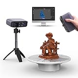 3D-Scanner für 3D-Druck, Handgeführter 3D-Modellscanner mit 0,05 mm hoher Detailpräzision, 10 FPS Scangeschwindigkeit, Anti-Shake-Objektive, Kompatibel mit Windows/MacOS, Moose Lite Premium-Paket