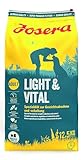 JOSERA Light & Vital (1 x 12,5 kg) | Adult | Premium Trockenfutter für ausgewachsene Hunde | Geflügel & Erbse | wenig Fett und viel Protein zur Gewichtskontrolle | weizenfrei | Hundefutter | 1er Pack