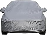 Sipobuy Universelle Autoabdeckung, vollständig wasserdicht, Kratzfest, langlebig, gefüttert, aus Baumwolle, atmungsaktiv, sehr strapazierfähig