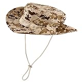 Faletony Outdoor Hut Buschhut Boonie Hat mit Kinnband Fischermütze Sonnenhut Sommerhut für Herren Damen