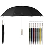 Sapor Design Regenschirm Stockschirm sturmfest Auf-Automatik windsicher | XXL groß & stabil für 2 Personen Damen & Herren | Golfschirm Reise – 123 cm Ø elegant | SAPOR MODERN