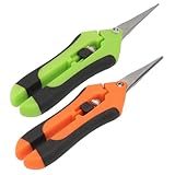POPETPOP 2 Sätze Gerade Gartenschere Astschere Verbandsschere Fadenkopf Freischneider Gartenschere Umgehen Garten-schneidwerkzeuge Trimmer Aus Edelstahl Gartenschneider Plastik 2 Stück * 2