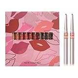 Lipliner-Set, Lippenstifte-Set – 12-teiliges Set mit cremigen Konturen, mattes Make-up-Set, Lipliner, formender Stift für Mutter, Freundin
