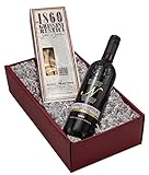 The Wine Guys Geschenk-Set „Rustico“ mit Wein und Salzgebäck in einem tollen Geschenkkarton | Geschenkset mit edlem Rotwein aus Sizilien (1 x 0.75 l) und feine Grissini aus Italien