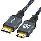 Twozoh Mini HDMI Kabel, Stecker auf Stecker, Unterstützt 3D 4K/1080P (30CM)