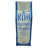 KoffeeONHOME Entkoffeinierter Kaffee – Ganze Bohnen – 100% Arabica – Wasser-entkoffeiniert – Natürlich geröstet – Milder Geschmack – 500g koffeinfreier Kaffeegenuss