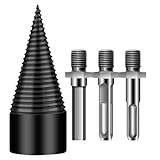 Tiajingzi Holzspalter Bohrerspitze,Stahl Kaminholz Spalter Bohrerkopf,Abnehmbares Zubehör Für Walnuss Eiche Haus Hof Camping | Gartenarbeit Waldarbeiten