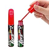 BASTOUR Auto Lackstift Lackreparaturstift Auto Reparatur Lack Auto Pinsel, Autolackstift, Autokratzer Reparaturmittel Autolack Reparatur für Autos Reparaturwerkzeug,Lack Reparatur, 12 ml, 2pc,Rot