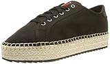 Tommy Jeans Damen Lace Up Espadrilles Hausschuh, Schwarz, 41 EU