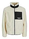 JACK&JONES Herren JORVESTERBRO Teddy Jacket SN Jacke, Cloud Dancer, L