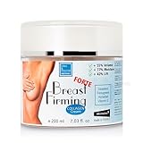 Bruststraffunkesscreme Forte mit Collagen & Bockshornklee Straffung, Vergrößerung Creme für Brust Hals Dekolleté 200 ml Brustvergrößerung Creme bh Creme Breast Reshape