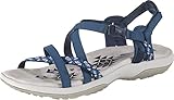 Skechers Damen Reggae Slim Vacay Slingback Sandalen, Navy Duraleather/Webbing, 40 EU