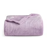 BEDSURE Kuscheldecke Flauschig Decke Fleecedecke - Wohndecke Warm Winter Weich, Sofadecke Kleine, Decke Couch Blanket, Kuscheldecke Kinder, Wohn&Kuscheldecken 130x150cm, Sofa überwurfdecke Lilla
