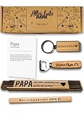 Presentix® Bester Papa Geschenkset - mit Bieröffner, Zollstock, Bleistift und Schlüsselanhänger | Geschenke für Väter | Geburtstagsgeschenk für Männer | bester Papa Geschenke | Geschenkbox Papa