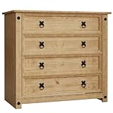 Vida Designs Kommoden & Sideboards, Künstlich Gealtertes Gewachstes Pinienholz, Pinie, Standard