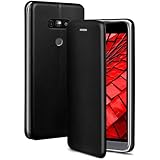 ONEFLOW Business Case für LG G5 Handyhülle klappbar mit Standfunktion, Klapphülle Flipcase Cover Dünn, PU Leder Hülle mit Kartenfach, 360 Grad Schutzhülle, Schwarz