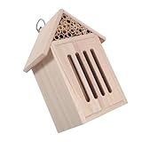 Insektenbeobachtungshaus Bienenhaus schmetterlingshaus Garteninsektenhaus Garten Insektenbehausung Schmetterlingsnetze Bienennistkästen lebende Marienkäferhäuser Holzkäferraum EXHUMKY