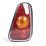 Briyxoi Bremslicht Ersatz-Rücklicht-Linsenbaugruppe für die hintere Bremse, kompatibel für mit für Mini R50 R52 R53 2001–2004 Rücklichtbirne(Right 63216935784)