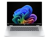 HP OmniBook X Flip, Copilot+ PC, 16' OLED Touch, Intel Core Ultra 7 258V (47 NPU Tops), 32 GB RAM, 1 TB PCIe Gen4 SSD, Intel Arc 140 GPU, Windows 11, KI-gestützt, Convertible Laptop, QWERTZ, Silber