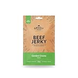 Grizzly Foods • Beef Jerky Garden Greens (5 x 50g) • Trockenfleisch von deutschen Rindern • High Protein Snack • Ideal für Unterwegs, Büro, Sport