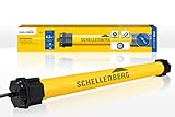 Schellenberg 20610 Rolladenmotor MAXI Standard 10 Nm, mechanische Endlageneinstellung, Rohrmotor für 60 mm Welle, bis 4,2 m² Rollladenfläche, Set inkl. Wandlager