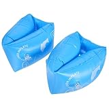 Kisangel 2St aufblasbare Schwimmärmel Schwimmarm schwimmt Schwimmer Aqua-Fitness-Schwimmgürtel Planke Schwimmgürtel für Schwimmendes Armband aufblasbares Armschwimmband Blue