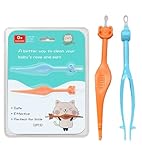 2 Packungen Nasenreiniger Baby, Sanftes Sicheres Baby Nasenpinzette Ohrenschmalz, Besonders Schonend und Sanft zur Babynase Wirksamer als Nasensauger