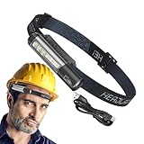 LED-Stirnlampe, wiederaufladbare Stirnlampe – ideal für Inspektions- und Rettungseinsätze. Schützen Sie Ihre persönliche Sicherheit bei Outdoor-Aktivitäten wie Wandern, Camping und Bergsteigen. Schein
