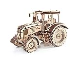 EWA Eco-Wood-Art - 3D-Holzpuzzle für Jugendliche und Erwachsene - Traktor BELARUS-2022 - DIY-Bausatz, Selbstmontage, kein Kleber erforderlich - 342 Stück, Tractor BELARUS-2022, Natürlich