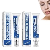 Scar Removal Cream 2 Stück Narbensalbe Narbencreme Narbencreme Entfernung Creme, Scar Cream Schnell und Effektiv Entfernt Narben für C-Sektionen, Akne, Operationen