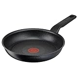 Tefal Titanium Force Pfanne 24 cm, Thermo-Signal Temperaturindikator-Technologie, Induktion, Antihaftbeschichtung, Schüttrand, Stabiler Griff, Made in France, G3030432
