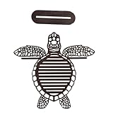 YEJBBUC Schildkröten-Schmuck-Organizer, Präsentationsständer für Ohrringe, für Anhänger, Armbänder, Braun