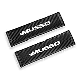 RUIZOGGUD 2 Stück Auto Gurtpolster,für SsangYong Musso Sicherheitsgurt bezüge Schutzpolster Bequemes Kohlefaser verstellbar Auto Innenzubehör