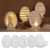 Silikonformen Gießformen Ostern, Silikonform Ostern Hase Silikon Gießform Ostern Silikonform Osterei Gipsformen zum Gießen Osternhase Epoxidharz Formen Giessformen Silikon Ostern für Handwerk (A)