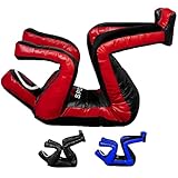 RTX MMA Grappling Dummy 180 cm – Judo, Wrestling, BJJ, Selbstverteidigungstraining Dummy Vinylstoff Ungefüllter Boxsack für Submission- und Verteidigungsübungen (Red - Vinyl)