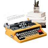 fanelod Schreibmaschinen-Spielzeugblock, Vintage-Schreibmaschinen-Blockspielzeug, Bausteinset Schreibmaschine, Retro-Schreibmaschinenmodell, klassisches Schreibmaschinenmodell-Set für Kinder