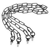 VICASKY Dekorative Metallketten für Gartenbrücken Wetterfeste Hängeketten aus Eisen 35m mit Montagematerial für Außenbereich und Schutzgeländer