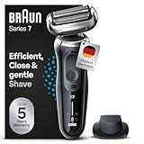 Braun Series 7 Elektrorasierer 360° Flex mit Präzisionstrimmer, Trimmer & Rasierer Herren Elektrisch, Wet & Dry, rasierapparat, trockenrasierer, Made in Germany, 71-N1200s, Schwarz
