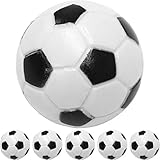 GAMES PLANET Kicker Bälle aus ABS, 5 Stück, Farbe: schwarz/weiß (Klassische Fußball-Optik), hart und schnell, Durchmesser 31mm, Tischfussball Kickerbälle Kicker-Ball