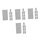 JECOMPRIS 4 Sätze Identifikationspunkt Referenzpunkt Des Scanners 3d-scanner-markierungspunkte Klassenzimmer-zeiger Reflektierende Filmbezugspunkte Das Haustier Black 400 Stück * 4