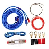 OUNONA Auto Verstärker Kabelsatz Reines Kupfer Stromkabel Installationskit Für Subwoofer und Verstärker Langlebig Installieren Gemischte Farben