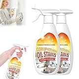 Heavy Duty Kitchen Degreaser, 2026 Neu Fettlöser Küchenreiniger Backofenreiniger Geeignet für Küche Backofen Grill und Herd 240ml (2 Stück)