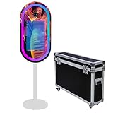 Spiegel Photo Booth mit App Software, Touchscreen, RGB Licht, Trolley Case für Events