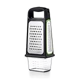 OXO Good Grips Vierkantreibe mit abnehmbarem Zestenreißer, aus geätztem Edelstahl