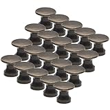 FONDOTIN 20 Stück Teiliges Vintage Schubladengriffe Runde Retro Metallgriffe mit Einzelloch Möbelknöpfe für Kommoden Schränke und Rustikale Möbel Ergonomisch Langlebig und Dekorativ