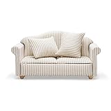 Odoria 1/12 Miniatur Sofa Couch Puppenhaus Möbel Zubehör, Khaki