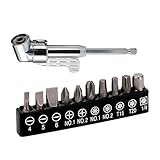 Bohrerverlängerungs-Bithalter, 105 ° rechtwinkliger Bohrer, rechtwinkliger Bohreraufsatz, Elektrowerkzeuge, multifunktionales Bohrer-Set für leichtes Bohren, niedrige Geschwindigkeit