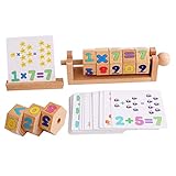 VICASKY 1 Set Würfel Puzzle Lernspielzeug Für Zahlenblock Puzzle Lustiges Montessori Für Kleinkinder Tragbares Kinderspielzeug Geschenkidee Für Jungen Und ädchen
