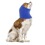 COBEE Hunde-Schlauchschal für Hals und Ohren, Wärmer für Hunde, Hunde-Nacken- und Ohrenwärmer, Kapuze für Hunde zum Tragen beim Baden, zur Fellpflege, wasserdicht, reduziert Lärm, hilft ruhig (L)